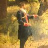 Custom painted wooden jigsaw puzzle